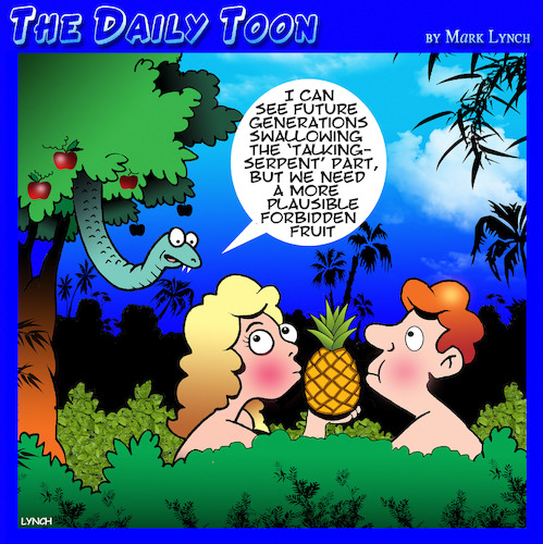 pic Forbidden Fruit Cartoon toons religion cartoon toonpool