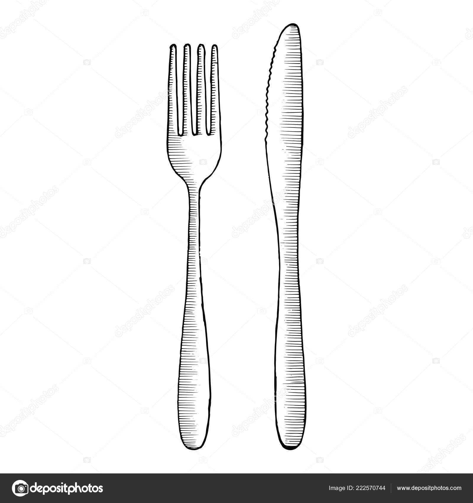 picture Fork Picture Drawing https www dreamstime com table fork drawing device isolated white background sketch table fork drawing device isolated white background sketch image120993877