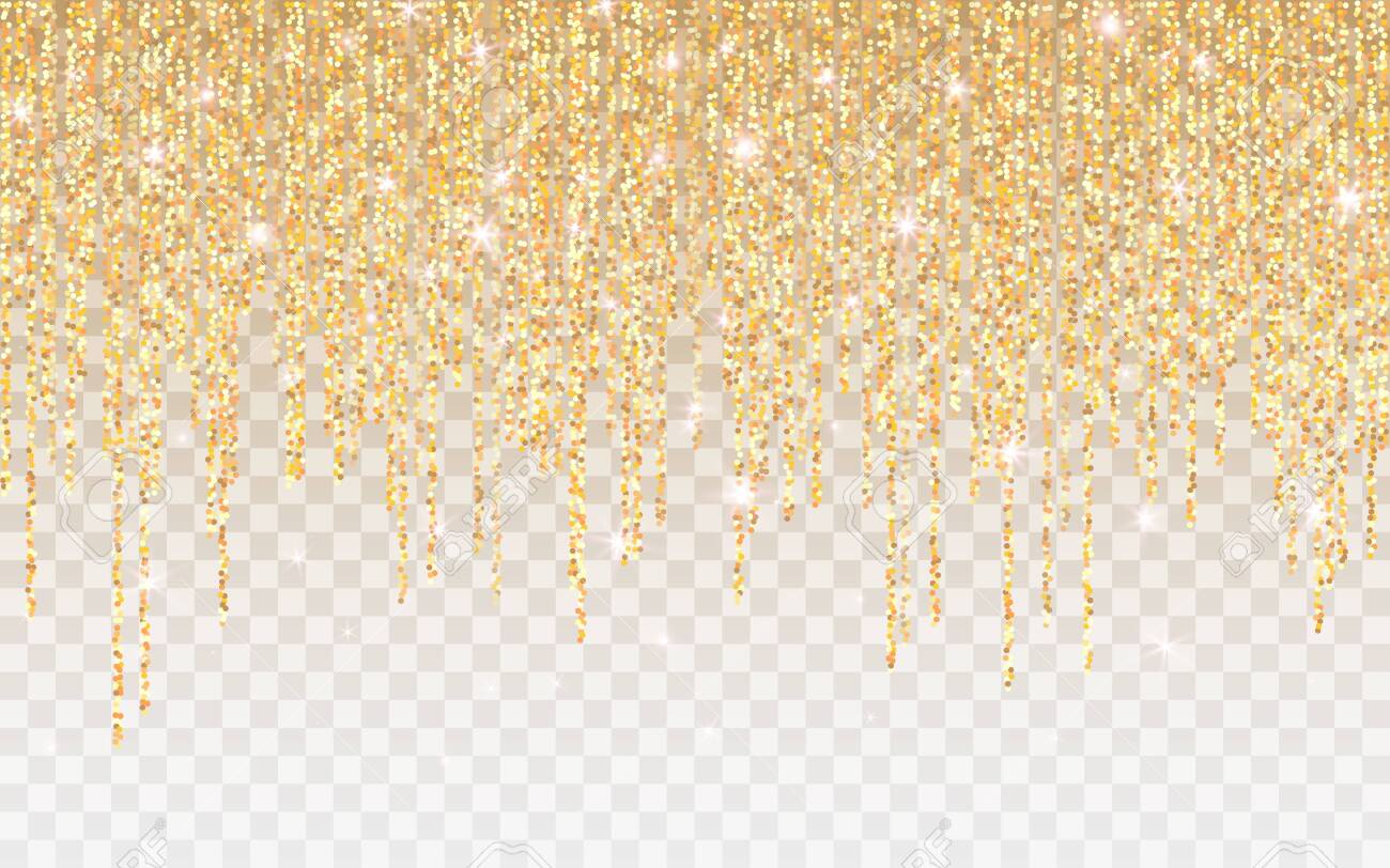 pic Gold Glitter No Background vectorstock