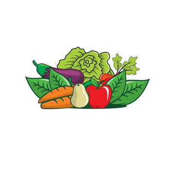 photo Green Vegetables Logo logo design of exquisite vegetables