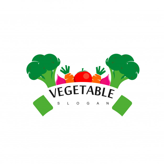 wallpapers Green Vegetables Logo vectorstock