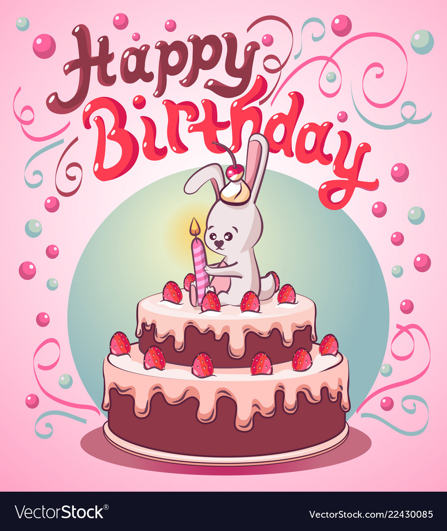 Happy Birthday Bunny Cake - Ventasa