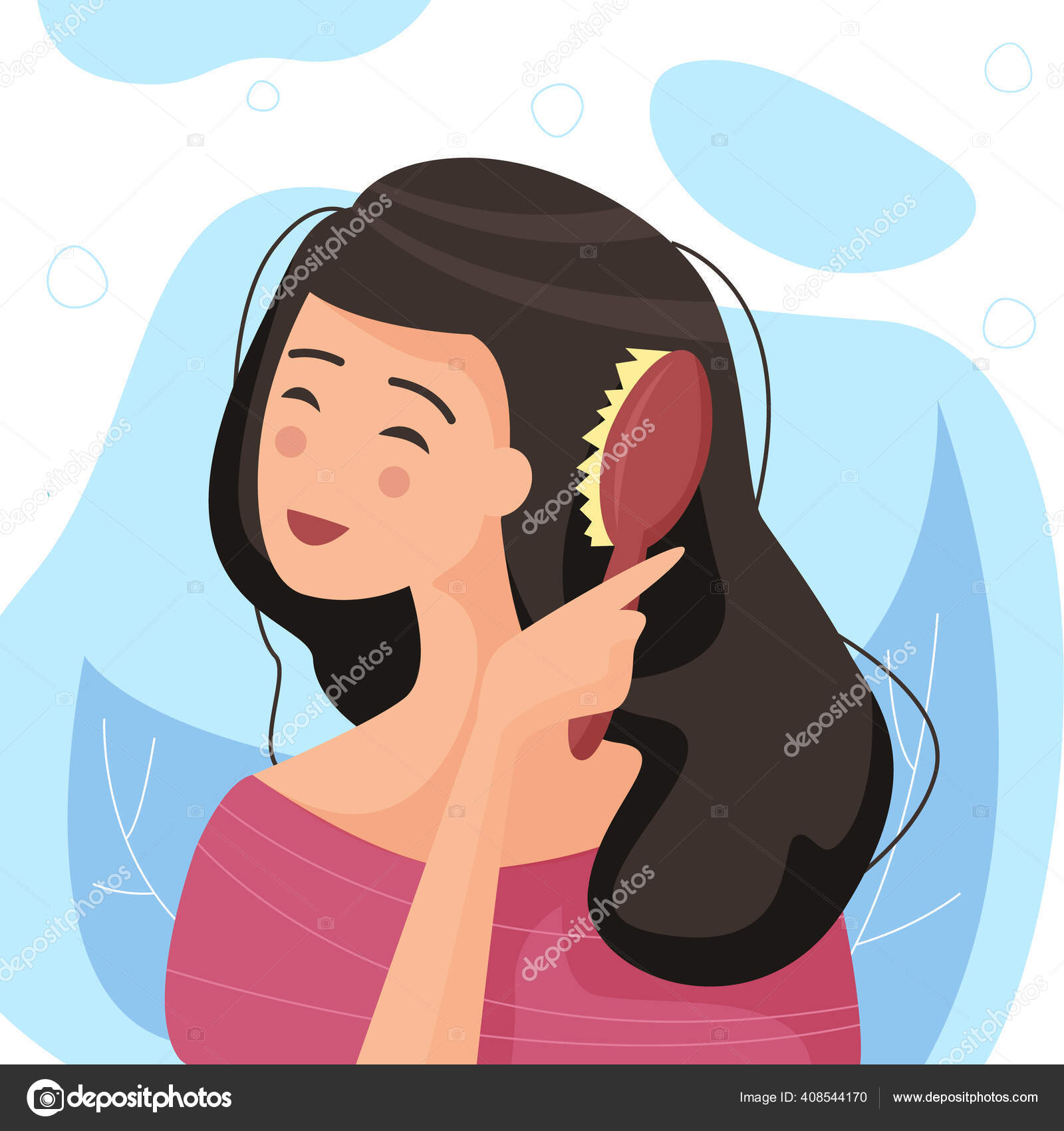 photo Healthy Hair Cartoon dreamstime com