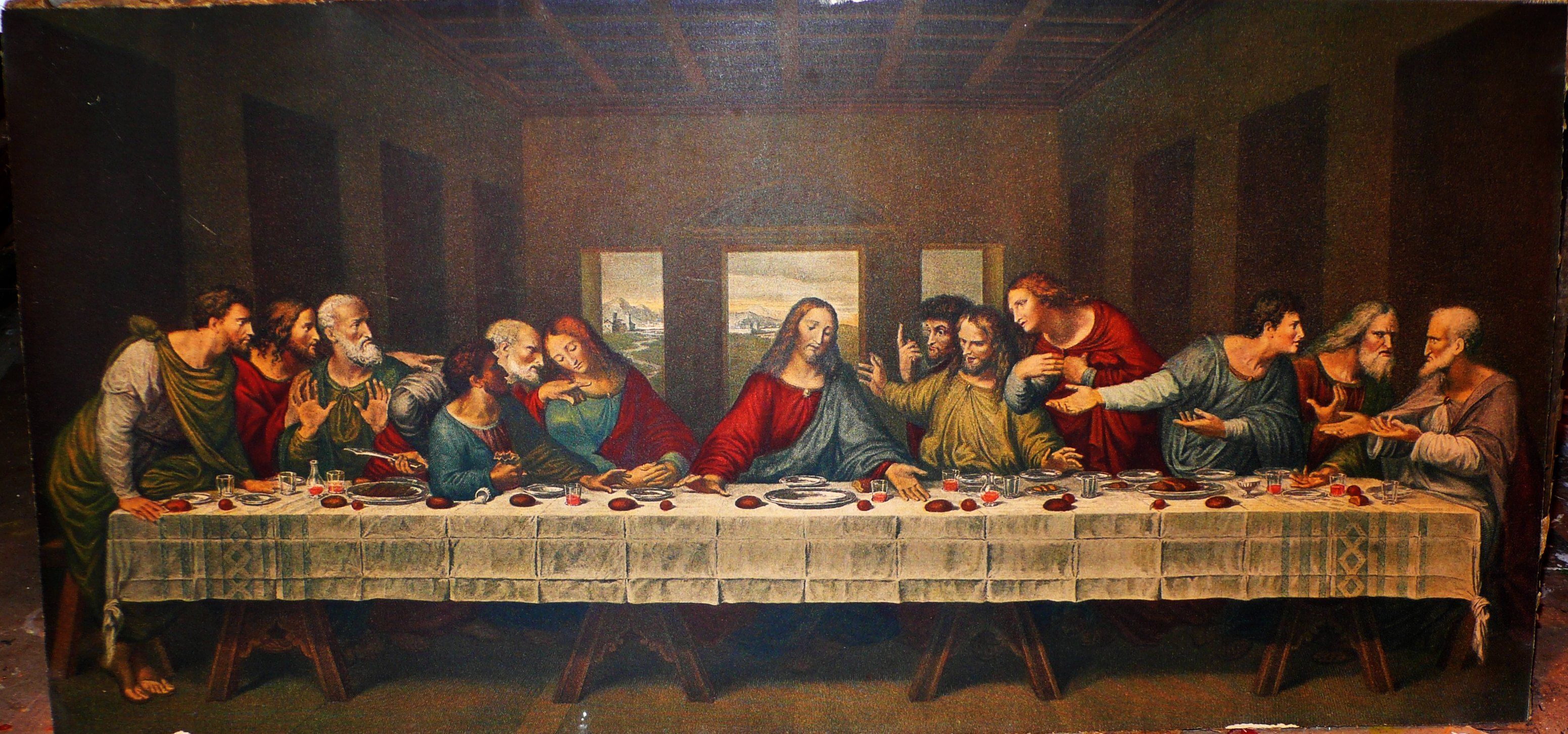 images High Resolution Picture Of The Last Supper faded details of da vinci s last supper