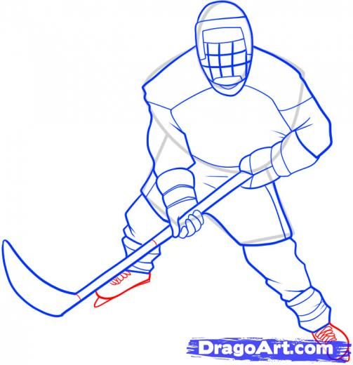 picture Hockey Player Drawing Easy how to draw a hockey player video
