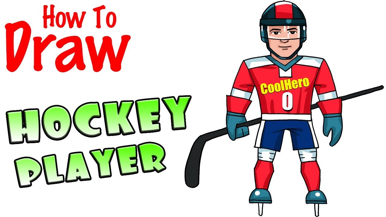 images Hockey Player Drawing Easy how to draw a hockey player