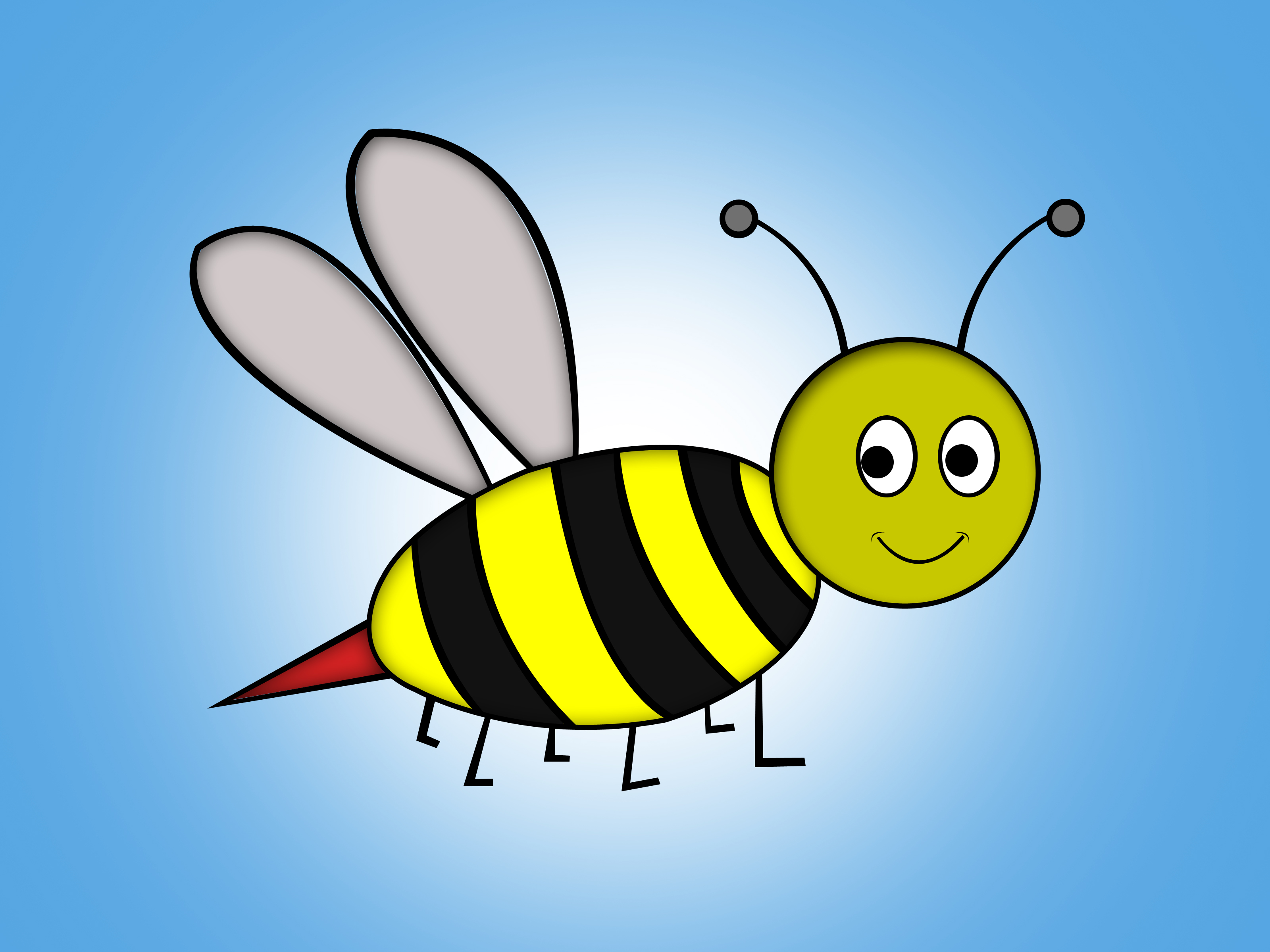 photo Honey Bee Images For Drawing how to draw a cute honey bee step by step easy for kids