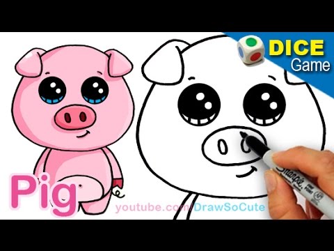 pic How To Make A Cartoon Pig how to draw a pig for young artists