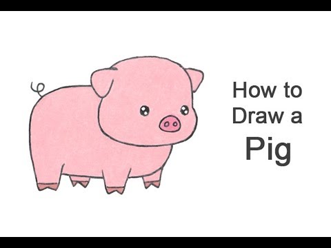 pic How To Make A Cartoon Pig how to draw a pig cartoon