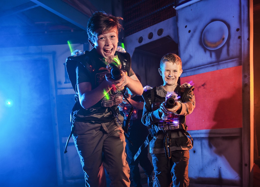 photo Laser City Birthday Party laser bounce laser tag birthday parties