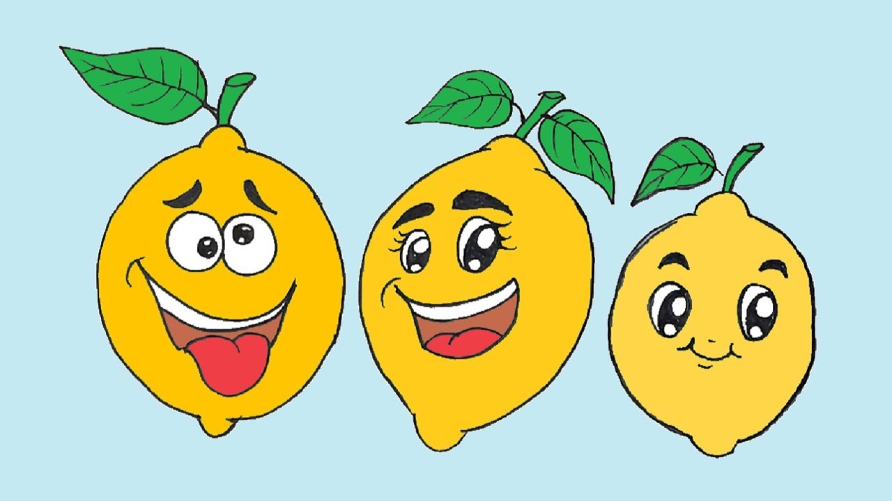pix Lemon Cartoon Drawing https depositphotos com 127738636 stock illustration lemon set lemons four views html