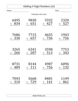 wallpapers Long Addition Problems 6th grade math worksheets