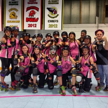picture Long Island Roller Rebels sisterhood of the traveling packs