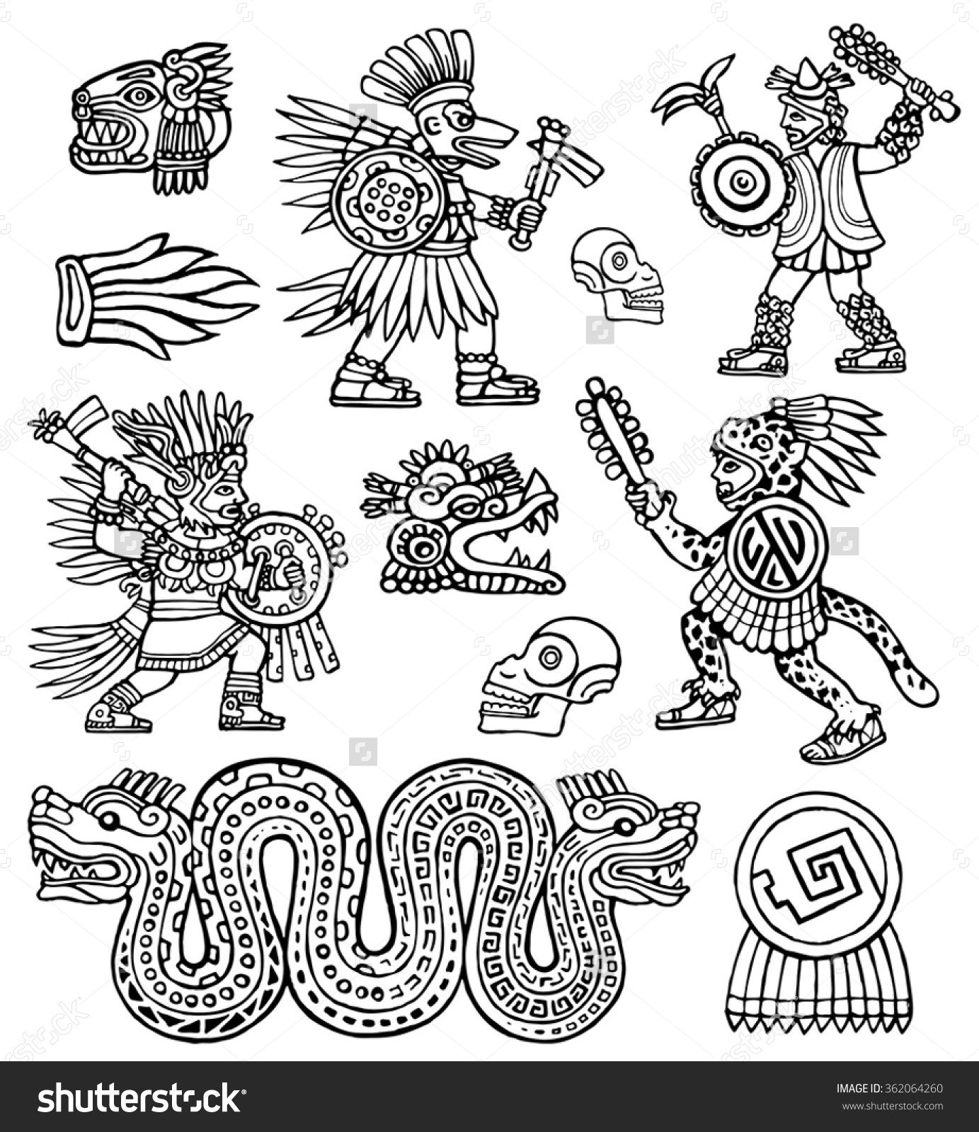 pix Mayan Warrior Symbol pinterest