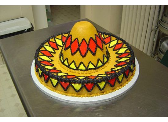 pic Mexican Hat Cake how to make sombrero hat cake