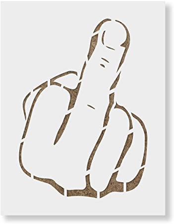 picture Middle Finger Stencil details about skeleton middle finger large stencil template airbrush paint 9 1 4 x 6