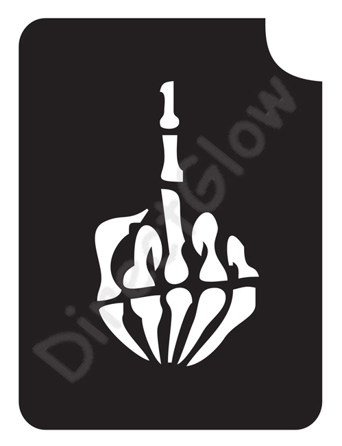 wallpapers Middle Finger Stencil skeleton hand flipping the bird graphic reusable sign stencil etsy