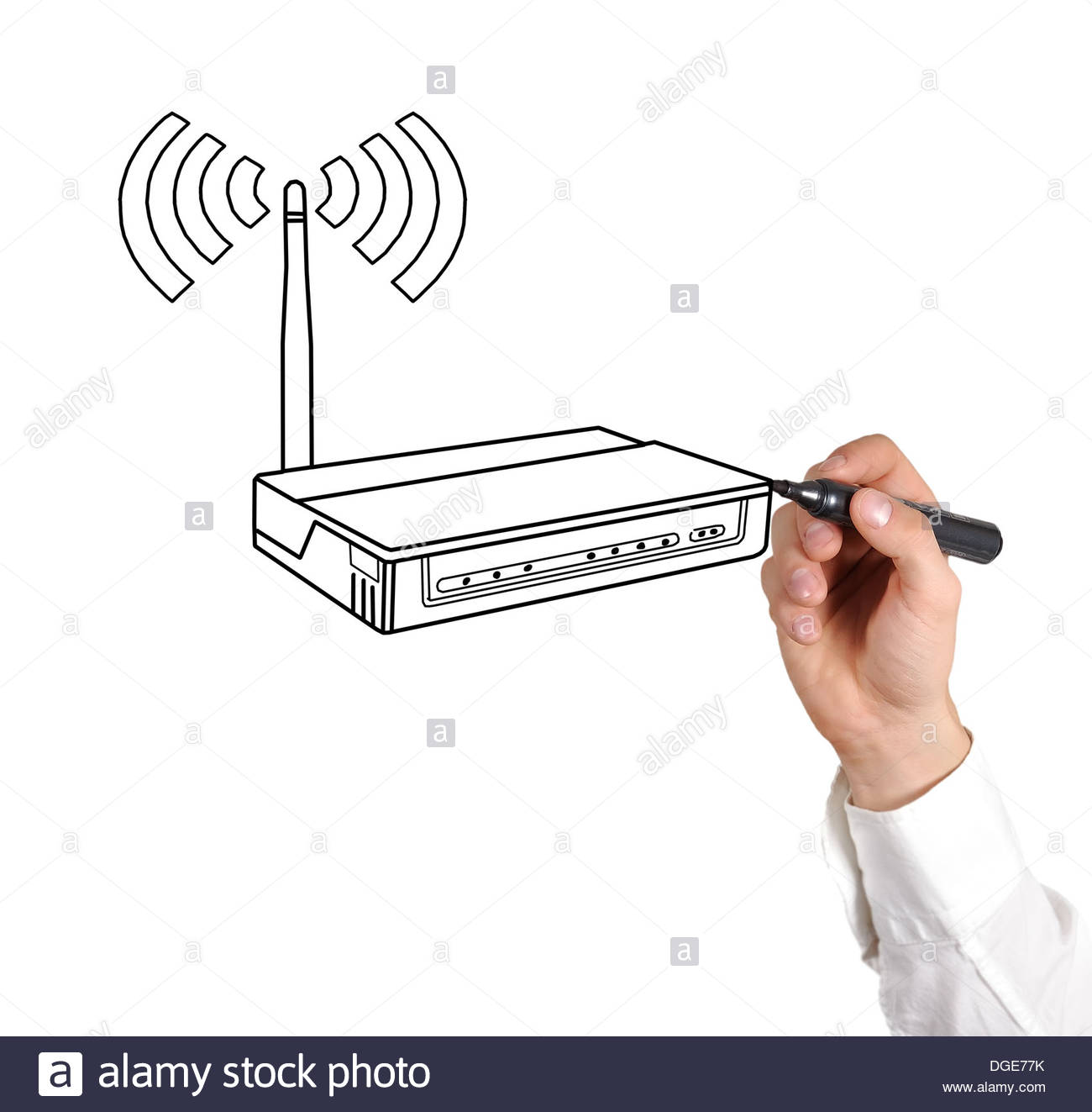 picture Modem Drawing dreamstime com