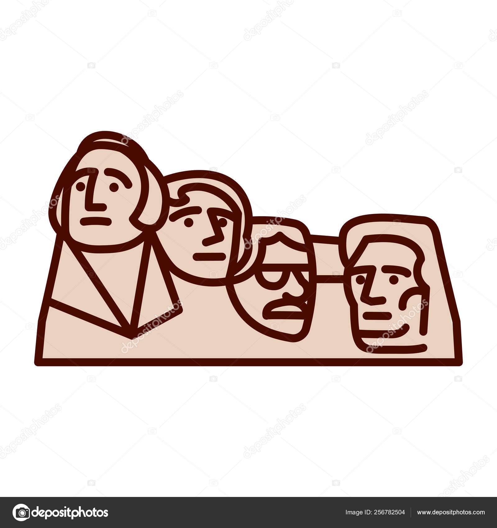 photo Mount Rushmore Cartoon https www shutterstock com image vector mount rushmore keystone south dakota united 1214191321