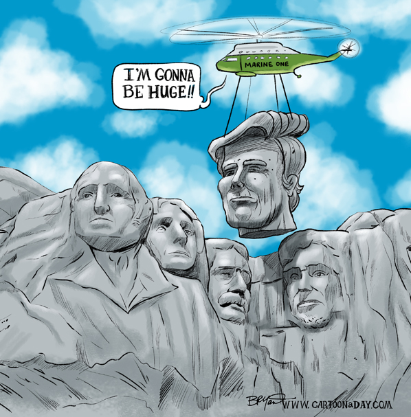 pic Mount Rushmore Cartoon mount rushmore stock illustrations