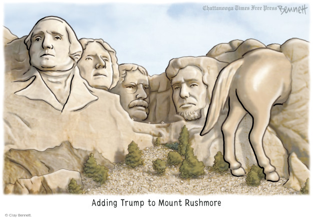 pic Mount Rushmore Cartoon bruce plante cartoon mt trump