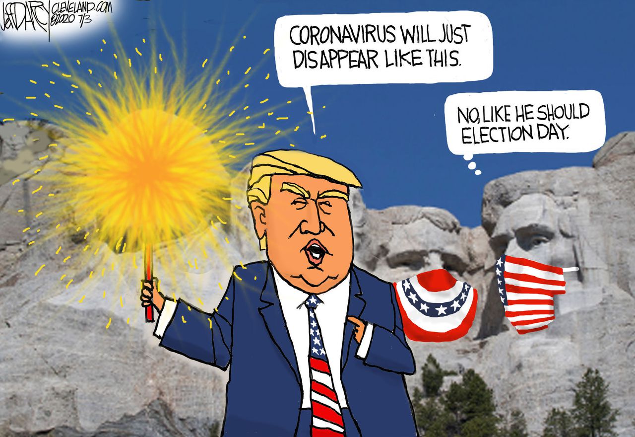 picture Mount Rushmore Cartoon molehill trump at mount rushmore darcy