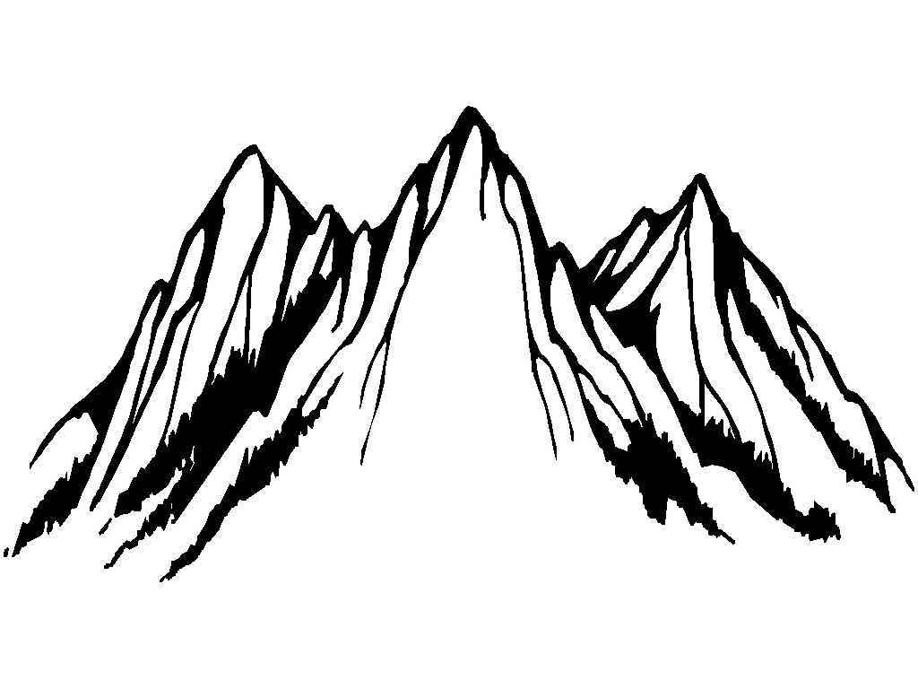 pics Mountain Silhouette Black And White mountain decal 4 pack explore mountains are calling simple and detailed mountain silhouette mountain black small 3 5