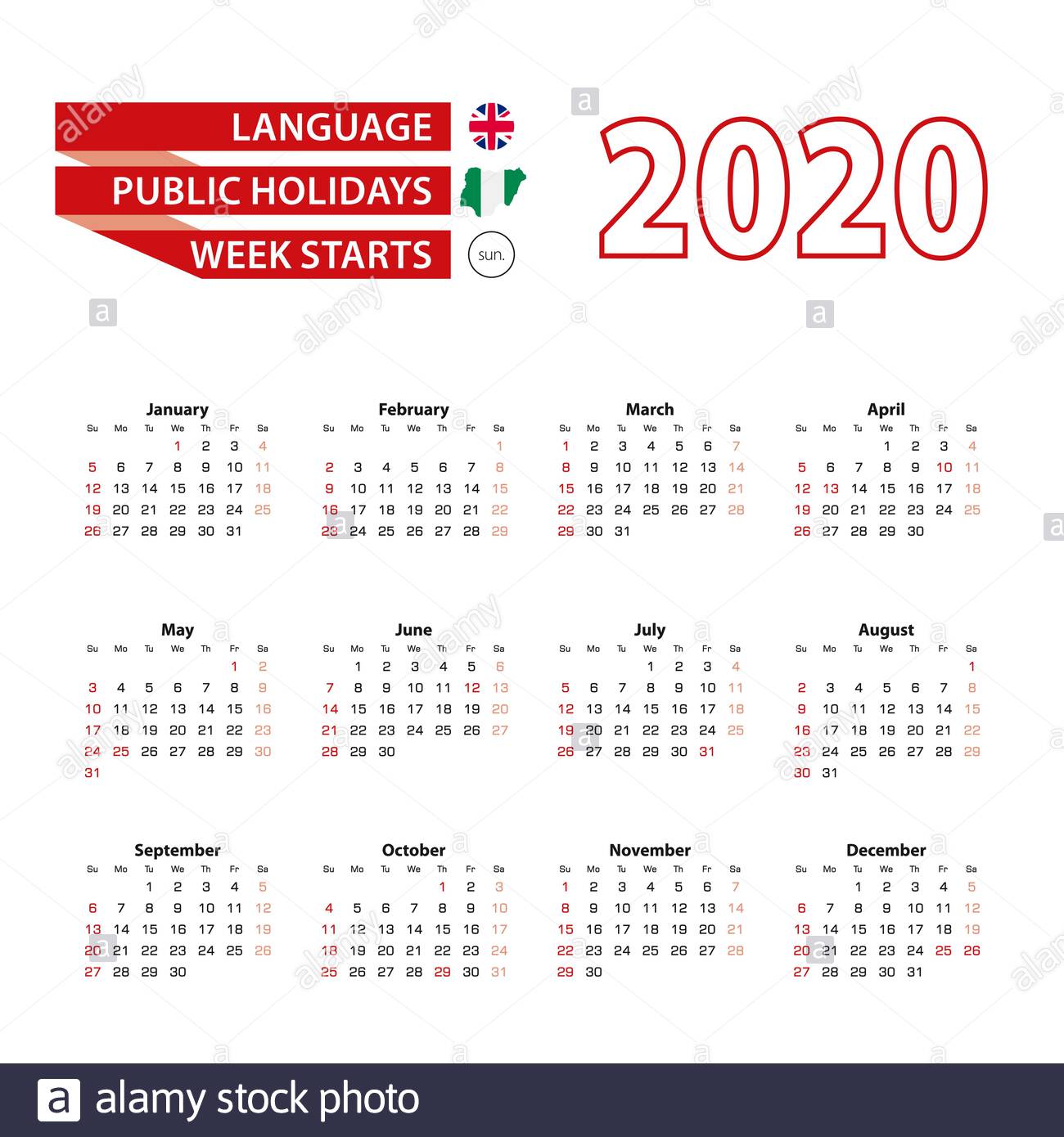 picture Nigeria Calendar 2020 With Holidays nigeria holiday calendar 2020 pdf