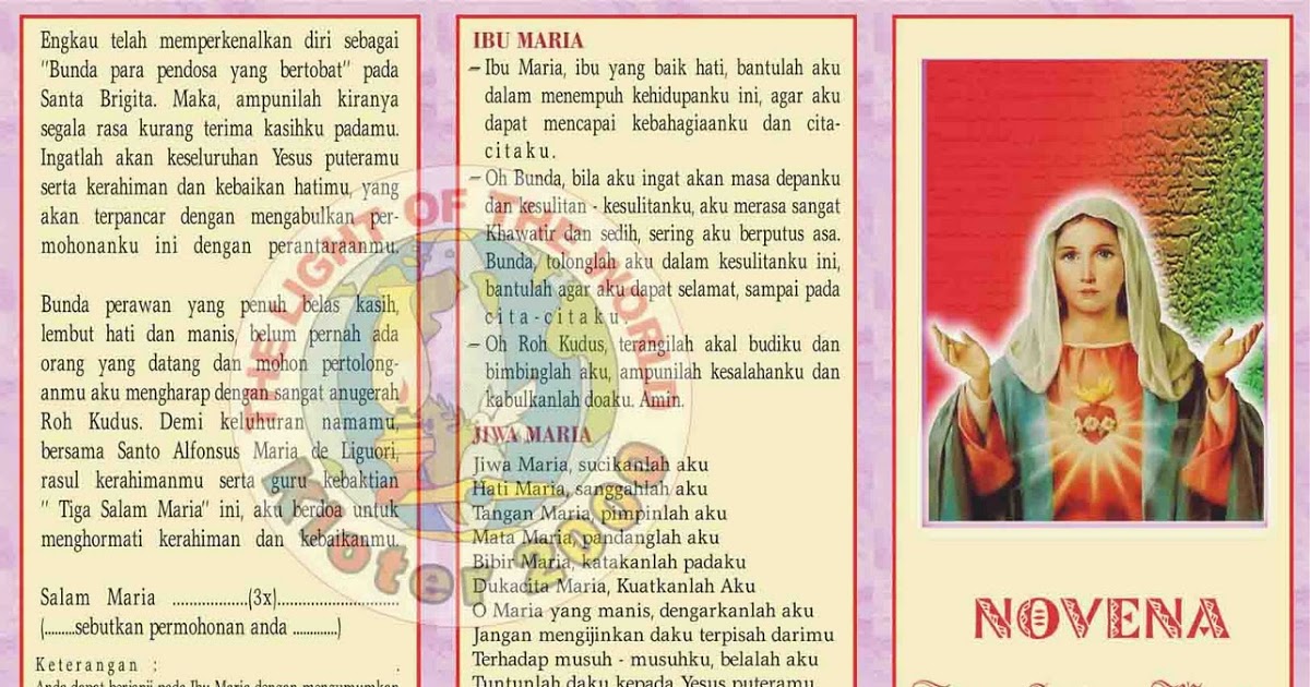 photo Novena Tiga Salam Maria Adalah novena tiga salam maria for android