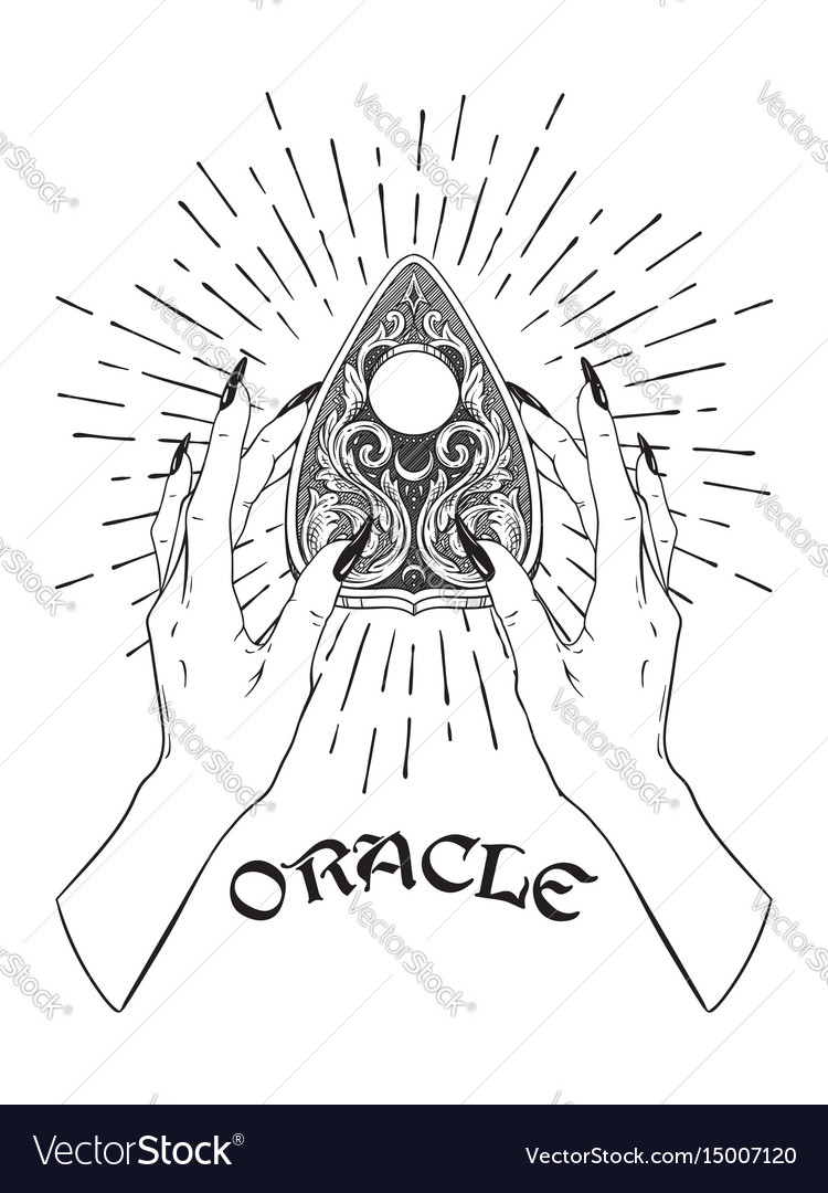 pic Ouija Board Planchette Drawing https depositphotos com 350136862 stock illustration ouija planchette with eye of html