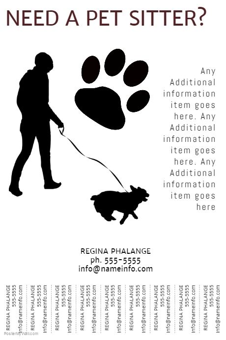 images Pet Sitting Flyer Examples free dog walker flyers templates to
