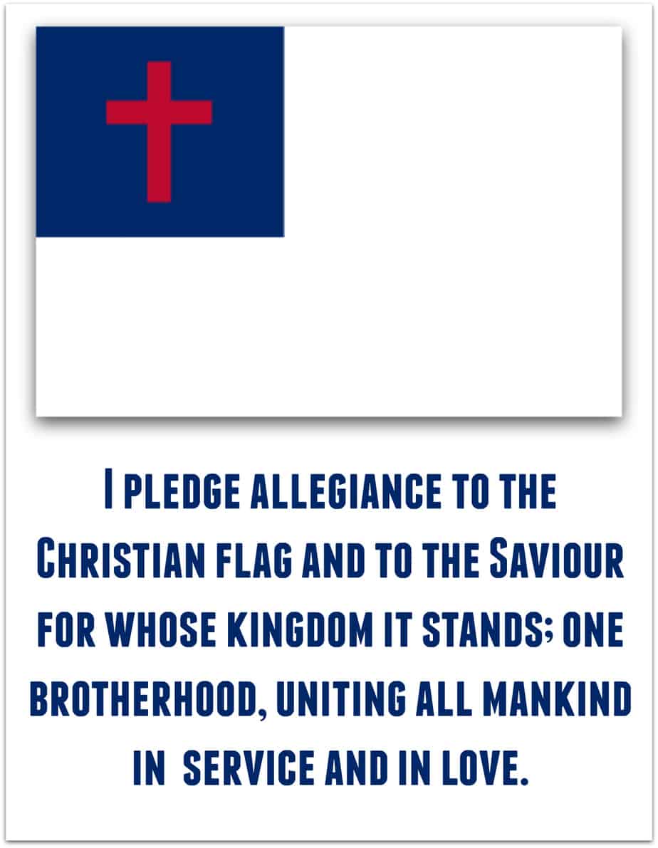 pics Printable Christian Flag pledge to the christian flag