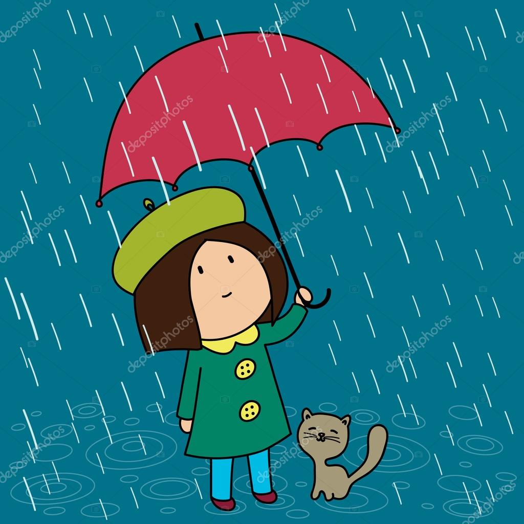 pics Rainy Season Animated https www alamy com stock image rainy season with two girls in the park illustration 163475236 html