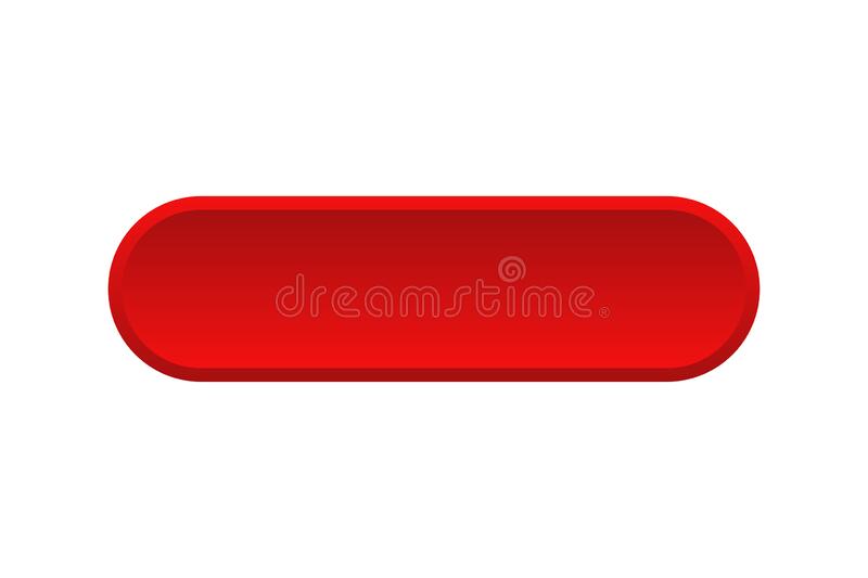 picture Rectangle Red Button vectorstock