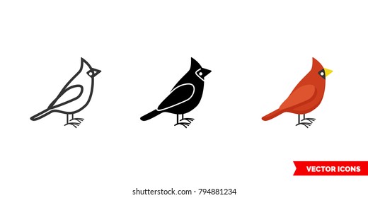 wallpapers Red Bird Outline cardinal bird vintage bean stitch embroidery design