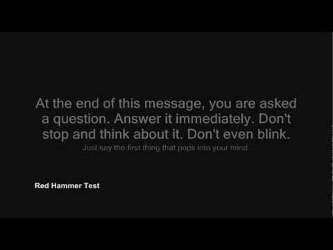 photo Red Hammer Trick red hammer test amazing mind trick
