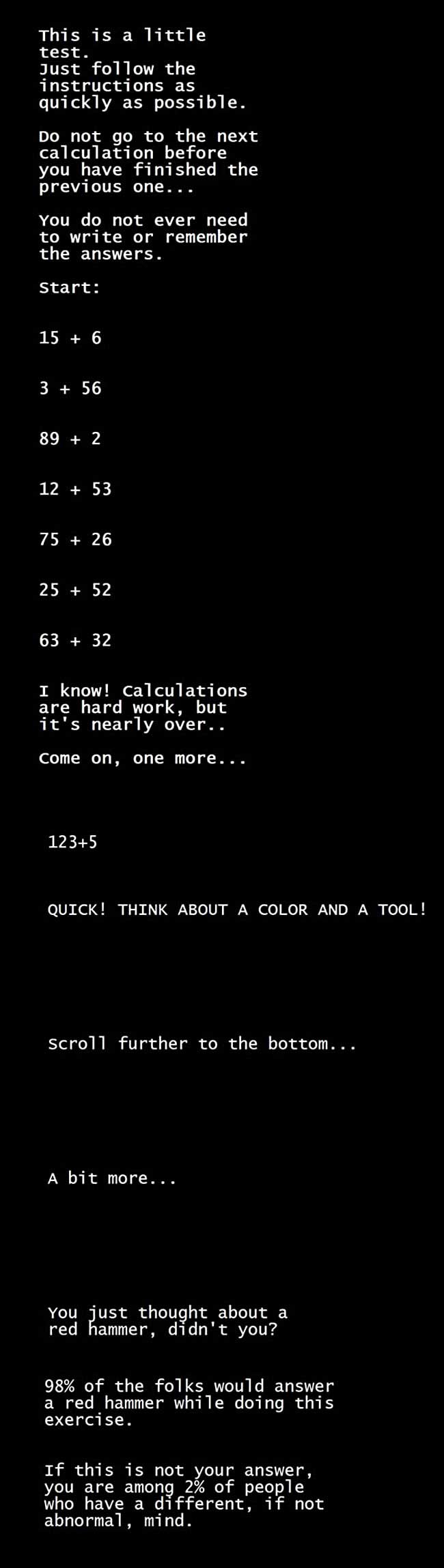 pix Red Hammer Trick this simple test will blow 98 of