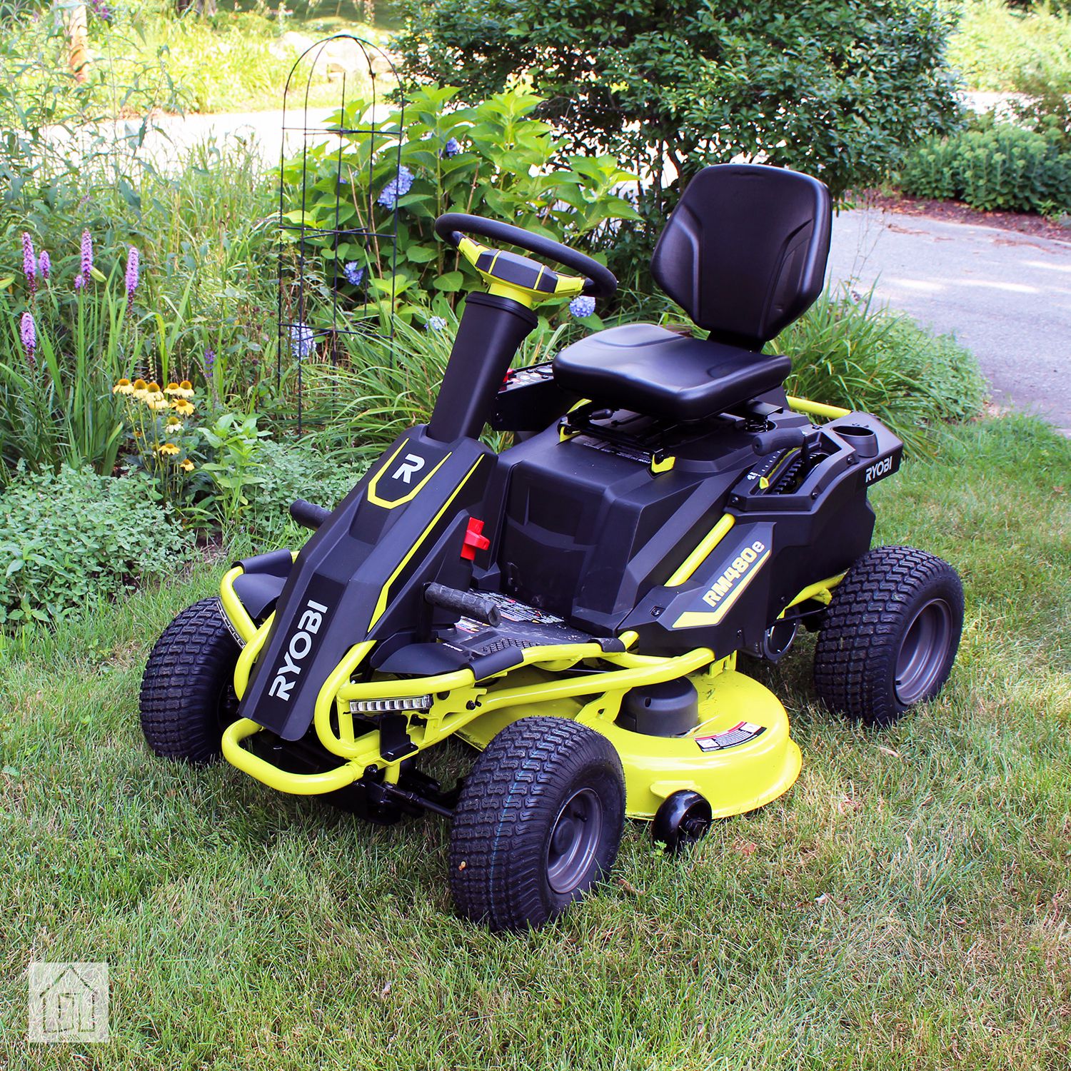 wallpapers Ryobi Rm480 ryobi 38 in 75 ah battery electric rear engine riding lawn mower ry48110 the home depot