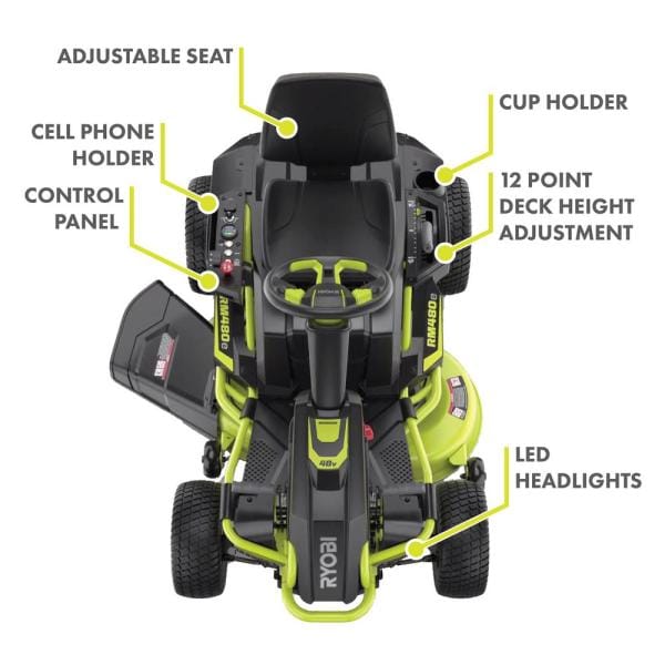wallpapers Ryobi Rm480 ryobi rm480e electric riding mower