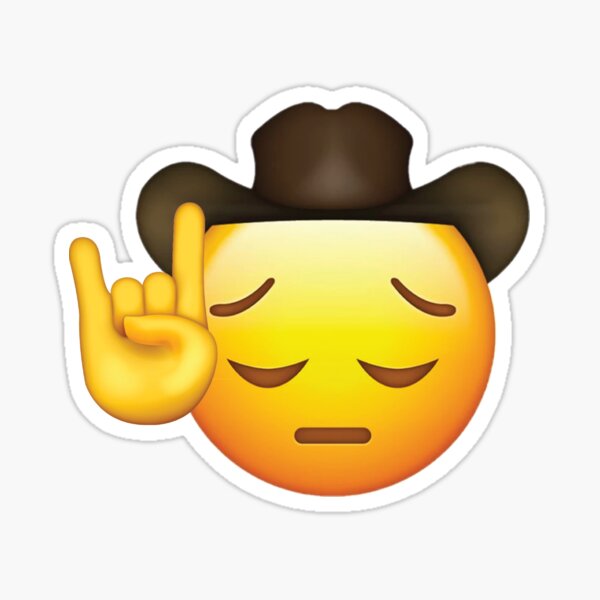 pic Sad Cowboy Emoji Png redbubble