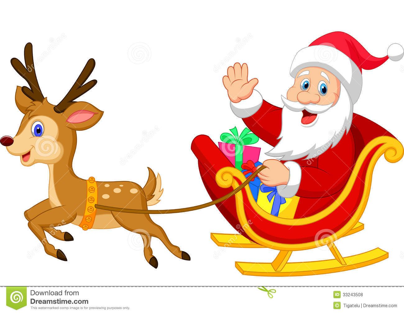 pics Santa Sleigh And Reindeer Cartoon https graphicriver net item christmas cartoon santa and reindeer sleigh 19996746