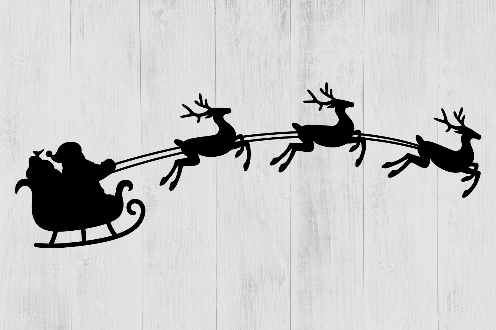 pics Santa Sleigh And Reindeer Clipart https www shutterstock com image vector santa sleigh reindeer red silhouette 320101589