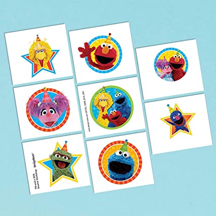 images Sesame Street Temporary Tattoos the sesame street nostalgia tattoo set