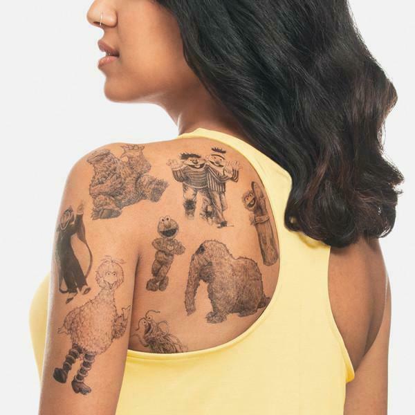 wallpapers Sesame Street Temporary Tattoos sesame street nostalgia temporary tattoos