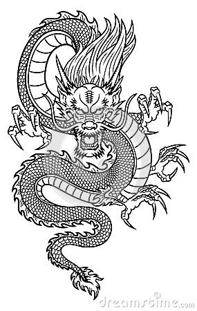 pics Simple Chinese Dragon Outline free printable chinese dragon coloring