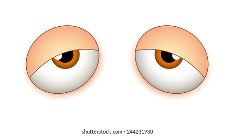 picture Sleepy Cartoon Eyes Images https www shutterstock com image vector vector male eyes different emotion 26134120