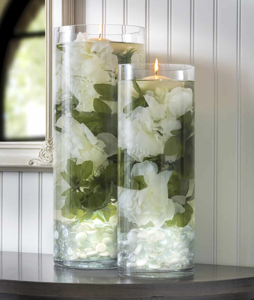pix Submersible Flowers submerged flowers centerpiece diy tutorial