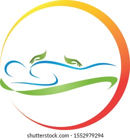 images Symbol Of Massage https www shutterstock com image vector two hands person massage chiropractor logo 1552979294