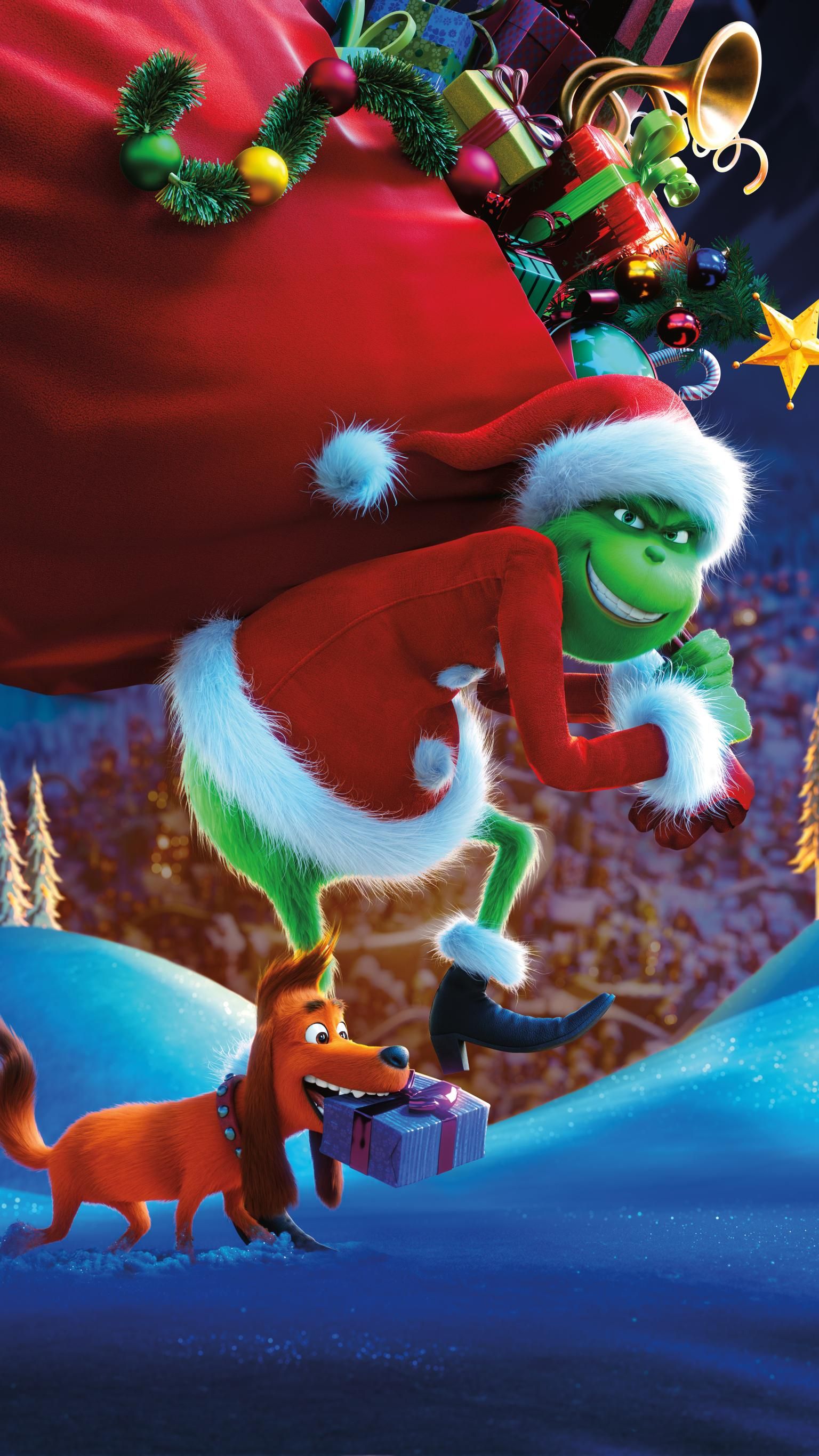images The Grinch Christmas Background the grinch 2018 phone wallpaper