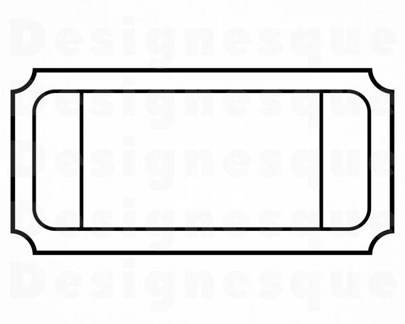 pic Ticket Outline Png blank red raffle ticket transparent png